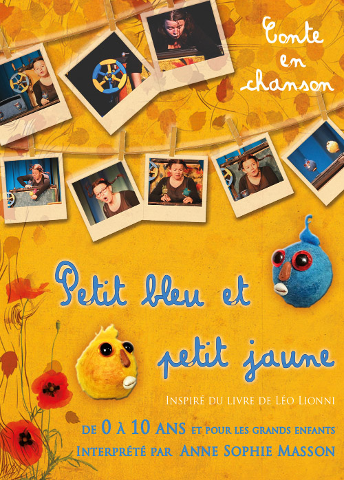 affiche petit bleu et petit jaune